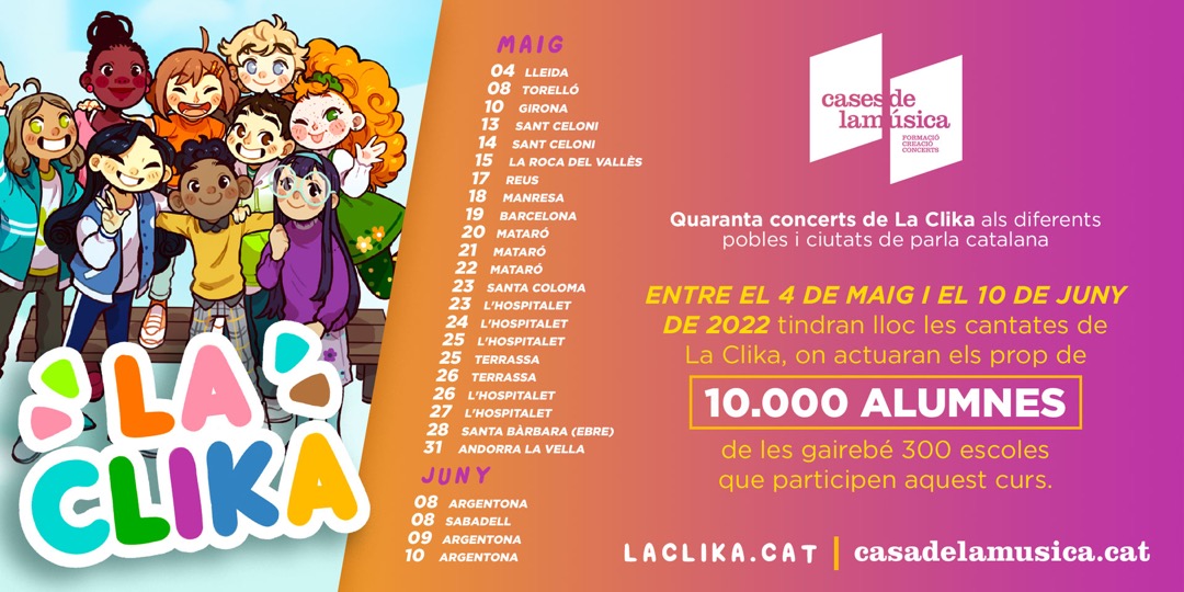 La Clika tanca quaranta concerts a diferents pobles i ciutats de parla catalana 