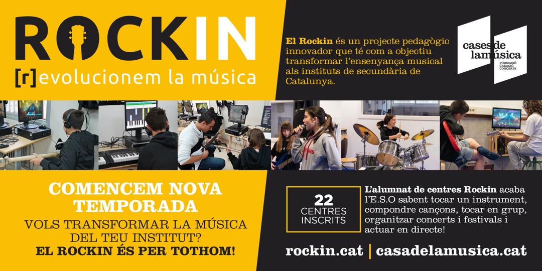 El Rockin enceta nova temporada a 22 centres educatius de Catalunya 